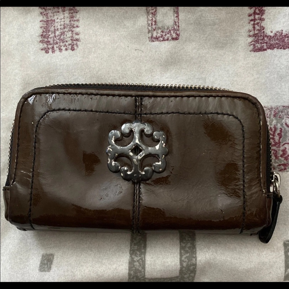 Green Brighton wallet crossbody clutch